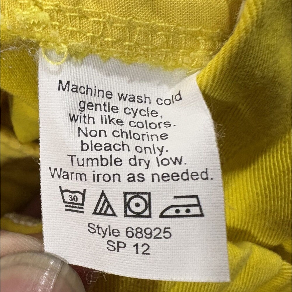 J. Crew Chino Broken In Shorts Womens Yellow 4.5" Cotton Casual Preppy Sz 4 - Picture 8 of 10